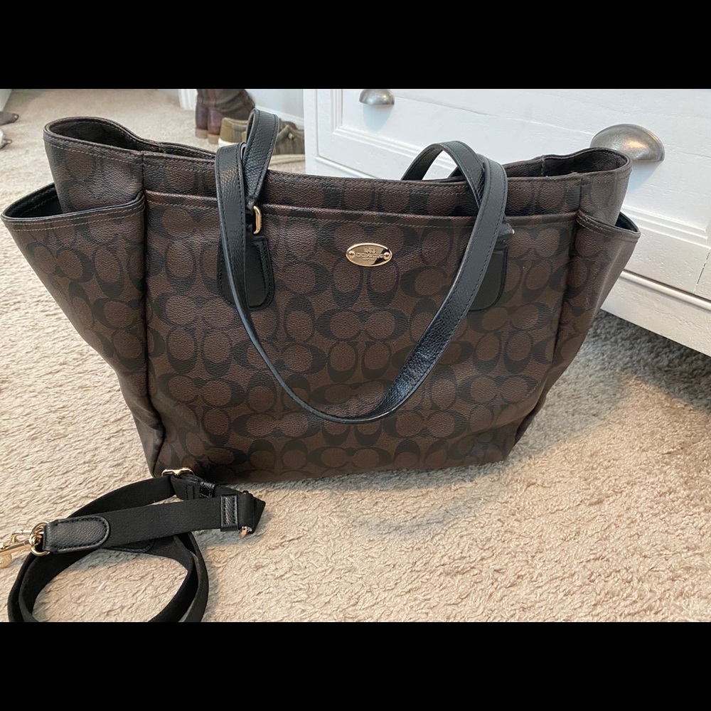 Coach diaper bag tote